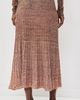 Zimmermann Zimmermann Mouline Rib Midi Skirt Chocolate Multi - 3