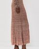 Zimmermann Zimmermann Mouline Rib Midi Skirt Chocolate Multi - 4