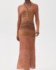 Zimmermann Zimmermann Mouline Rib Polo Midi Dress Chocolate Multi - 5