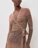 Zimmermann Zimmermann Mouline Rib Sweater Wrap Top Chocolate Multi - 2