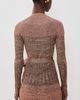 Zimmermann Zimmermann Mouline Rib Sweater Wrap Top Chocolate Multi - 3