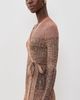 Zimmermann Zimmermann Mouline Rib Sweater Wrap Top Chocolate Multi - 4
