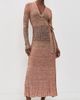 Zimmermann Zimmermann Mouline Rib Sweater Wrap Top Chocolate Multi - 5