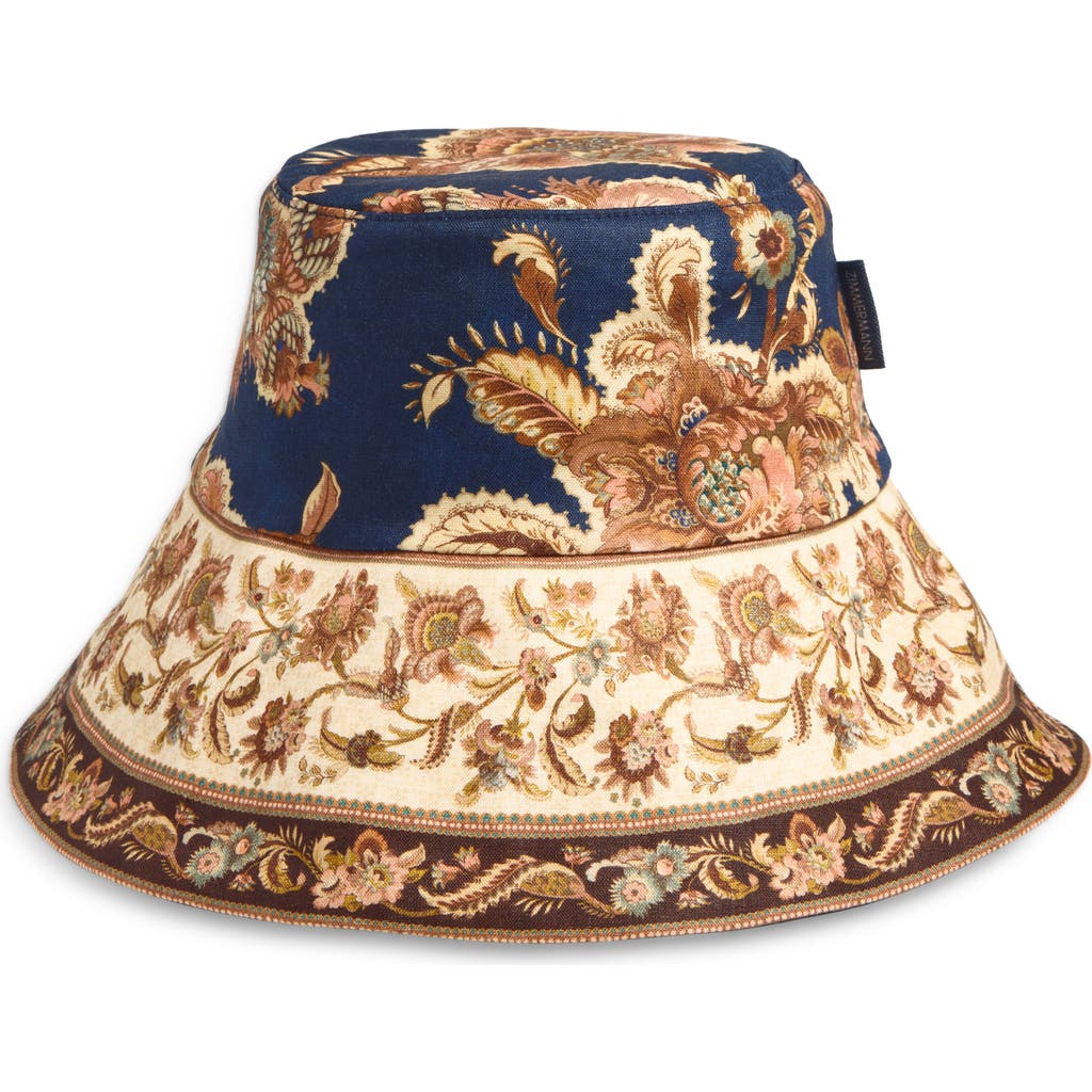 Zimmermann Zimmermann Paisley Reversible Linen Bucket Hat