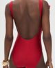 Zimmermann Zimmermann Patience Bow Tie One Piece Dark Red - 3
