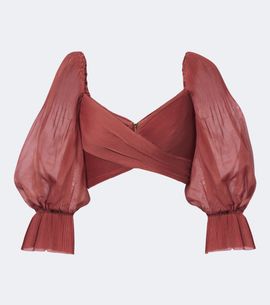 Zimmermann Zimmermann Pleated cropped top