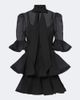 Zimmermann Zimmermann Pleated tie-neck minidress - 1