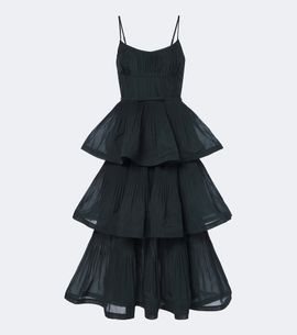 Zimmermann Zimmermann Pleated tiered bustier dress