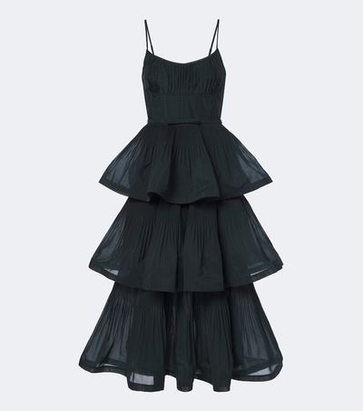 Zimmermann Zimmermann Pleated tiered bustier dress