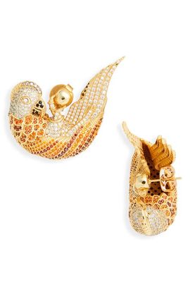 Zimmermann Zimmermann Plume Pavé Stud Earrings