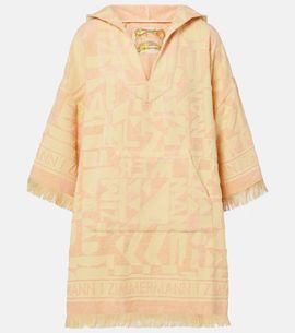 Zimmermann Zimmermann Pop fringed cotton terry minidress