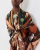 Zimmermann Zimmermann Printed Silk Square Maxi Scarf Prism Stripe One - 3