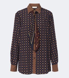 Zimmermann Zimmermann Printed tie-neck blouse