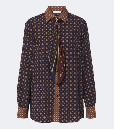 Zimmermann Zimmermann Printed tie-neck blouse