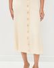 Zimmermann Zimmermann Rebellion Buttoned Midi Skirt Parchment - 2