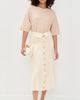 Zimmermann Zimmermann Rebellion Buttoned Midi Skirt Parchment - 5