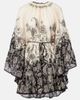 Zimmermann Zimmermann Rhiannon floral gathered silk minidress - 1