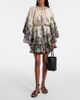 Zimmermann Zimmermann Rhiannon floral gathered silk minidress - 2