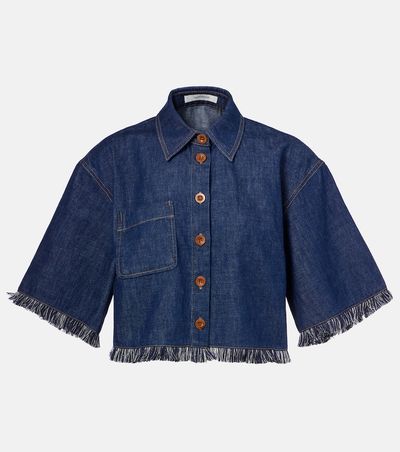 Zimmermann Zimmermann Rhiannon fringed denim shirt
