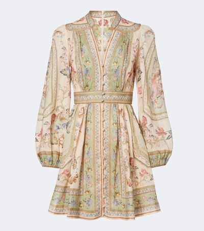 Zimmermann Zimmermann Roselight floral linen minidress