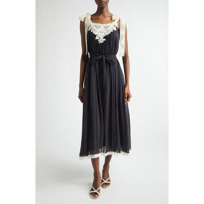 Zimmermann Zimmermann Roselight Lace Trim Cotton & Silk Slipdress