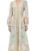 Zimmermann Zimmermann Roselight Plunge Dress Blue Tapestry Floral - 1