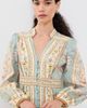Zimmermann Zimmermann Roselight Plunge Dress Blue Tapestry Floral - 5
