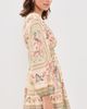 Zimmermann Zimmermann Roselight Plunge Mini Dress Sage Tapestry Floral - 4