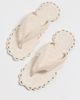 Zimmermann Zimmermann Seafoam Thong Sandals Milk - 2