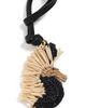 Zimmermann Zimmermann Seahorse Raffia Bag Charm Black One - 1