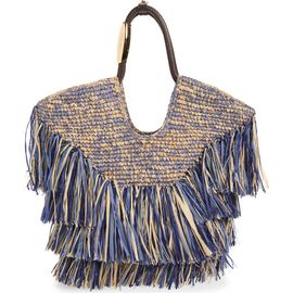 Zimmermann Zimmermann Small Goldentime Fringe Raffia Tote Bag