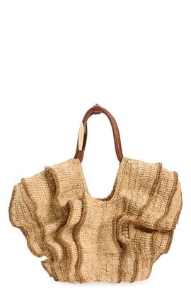 Zimmermann Zimmermann Small Goldentime Ruffled Tote