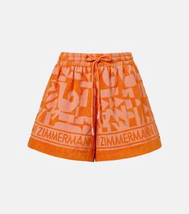 Zimmermann Zimmermann Solstice cotton terry shorts