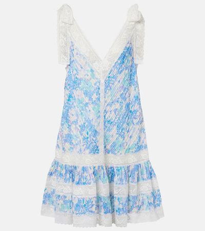 Zimmermann Zimmermann Solstice Lantern floral cotton minidress