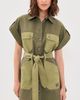 Zimmermann Zimmermann Solstice Mini Dress Khaki - 2