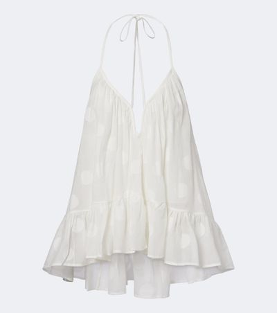 Zimmermann Zimmermann Solstice polka-dot cotton top