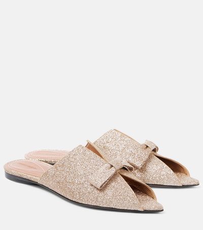 Zimmermann Zimmermann Tux glitter leather mules