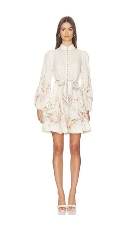 Zimmermann Zimmermann Valiant Button Mini Dress