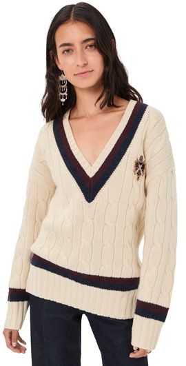 Zimmermann Zimmermann Valiant Cable Knit Sweater Natural