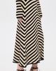 Zimmermann Zimmermann Valiant Deco Stripe Midi Skirt Black/Cream - 4