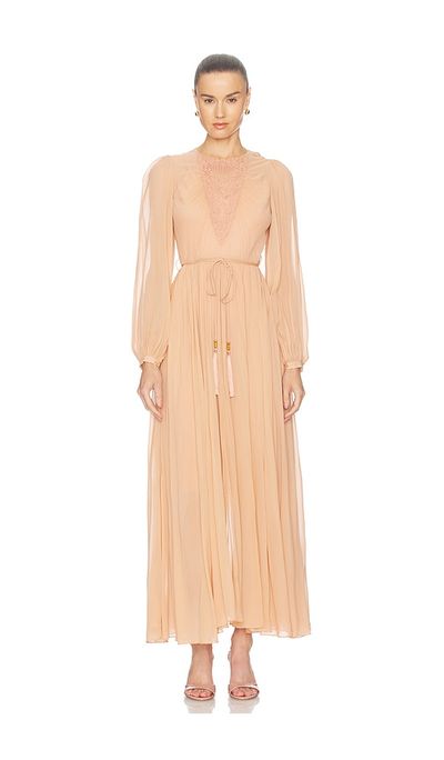 Zimmermann Zimmermann Valiant Embroidered Bib Dress
