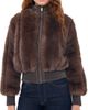 Zimmermann Zimmermann Valiant Faux Fur Bomber Jacket Brown - 1