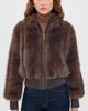 Zimmermann Zimmermann Valiant Faux Fur Bomber Jacket Brown - 2