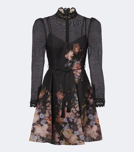 Zimmermann Zimmermann Valiant floral linen and silk minidress