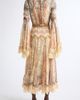 Zimmermann Zimmermann Valiant Floral Long Sleeve Silk & Lace Wrap Dress - 2