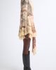 Zimmermann Zimmermann Valiant Floral Long Sleeve Silk & Lace Wrap Minidress - 3