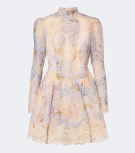 Zimmermann Zimmermann Valiant floral silk and linen minidress