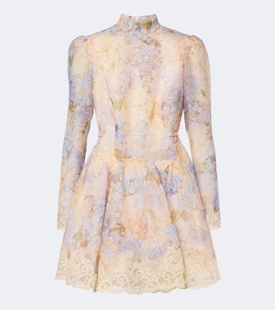 Zimmermann Zimmermann Valiant floral silk and linen minidress