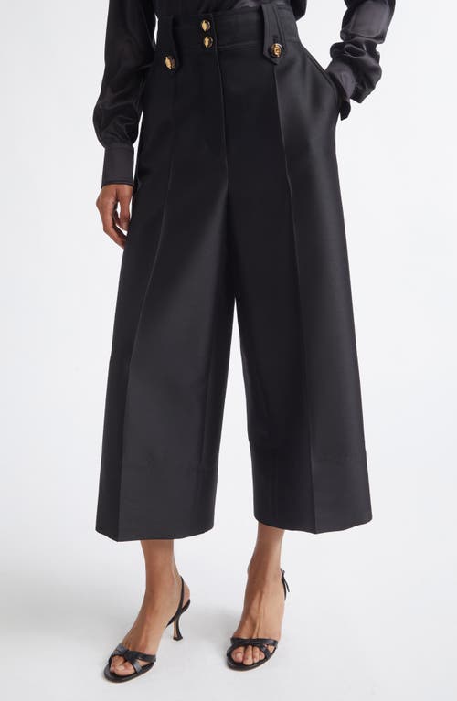 Zimmermann Zimmermann Valiant High Waist Wool & Silk Wide Leg Culottes