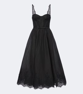 Zimmermann Zimmermann Valiant lace-trimmed linen and silk bustier dress